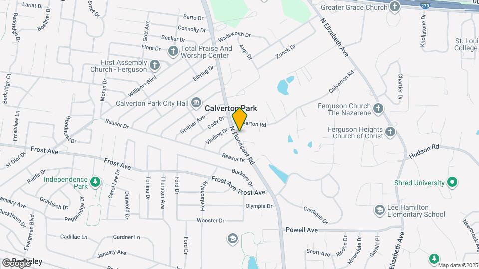 1150 N Florissant Rd Map and Location Details