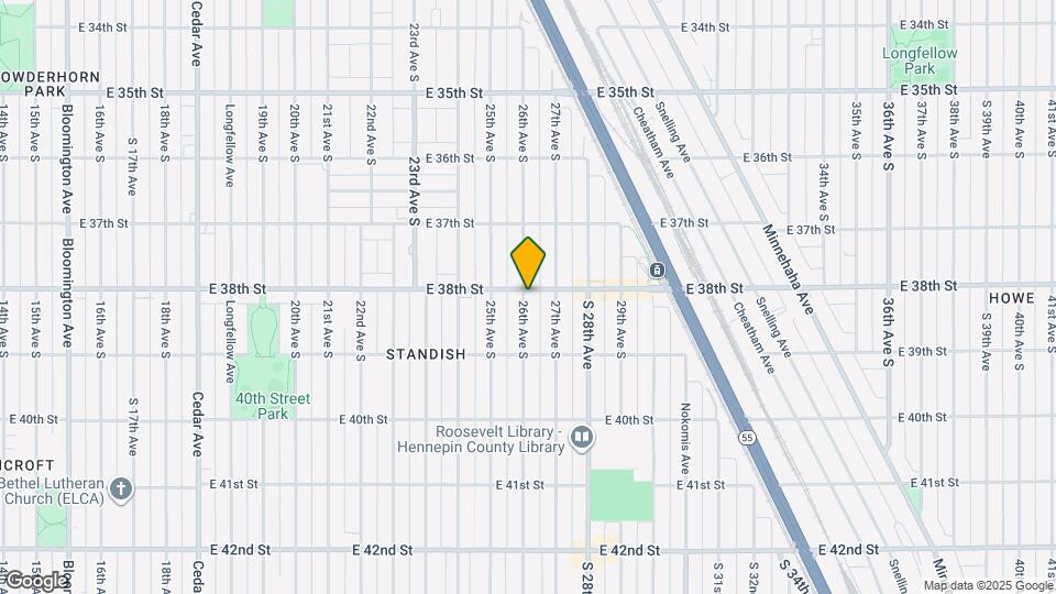 2601 E 38th St Map and Location Details