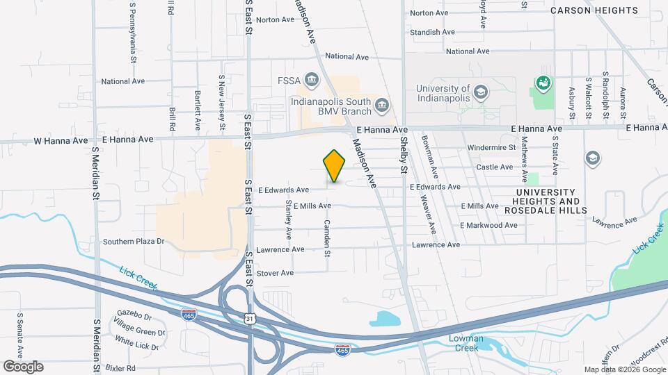 890 E Edwards Ave Mapa y Detalles de la Ubicación