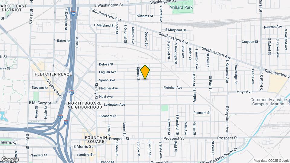 1531 Spann Ave Map and Location Details