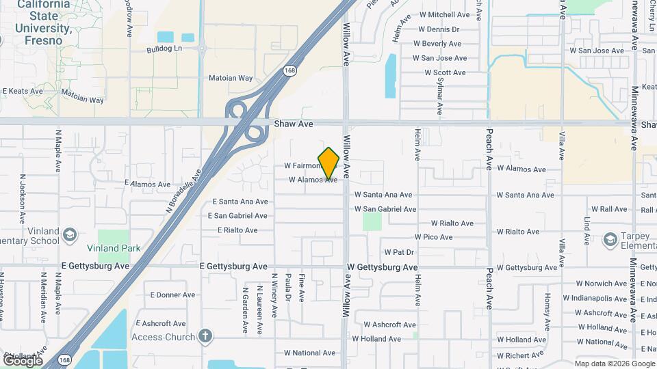 842 W Alamos Ave Map and Location Details