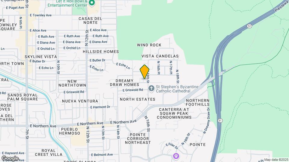 1540 E El Camino Dr Mapa y Detalles de la Ubicación