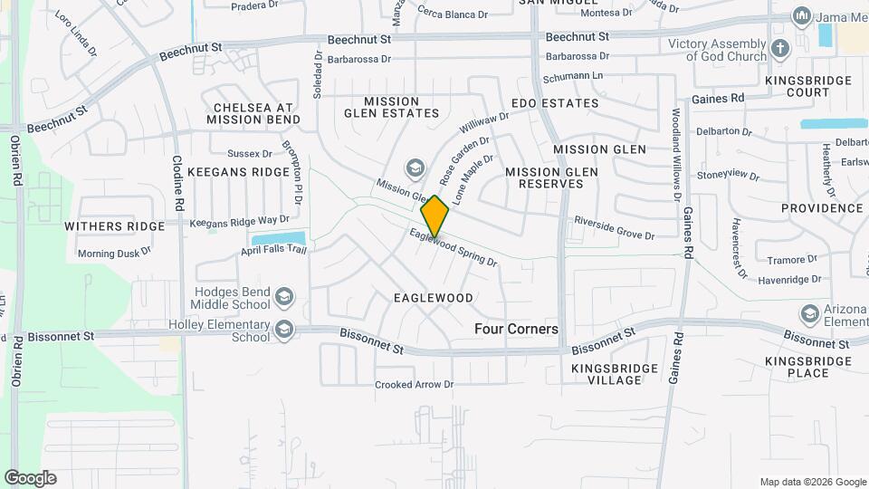 16102 Flatridge Ct Map and Location Details