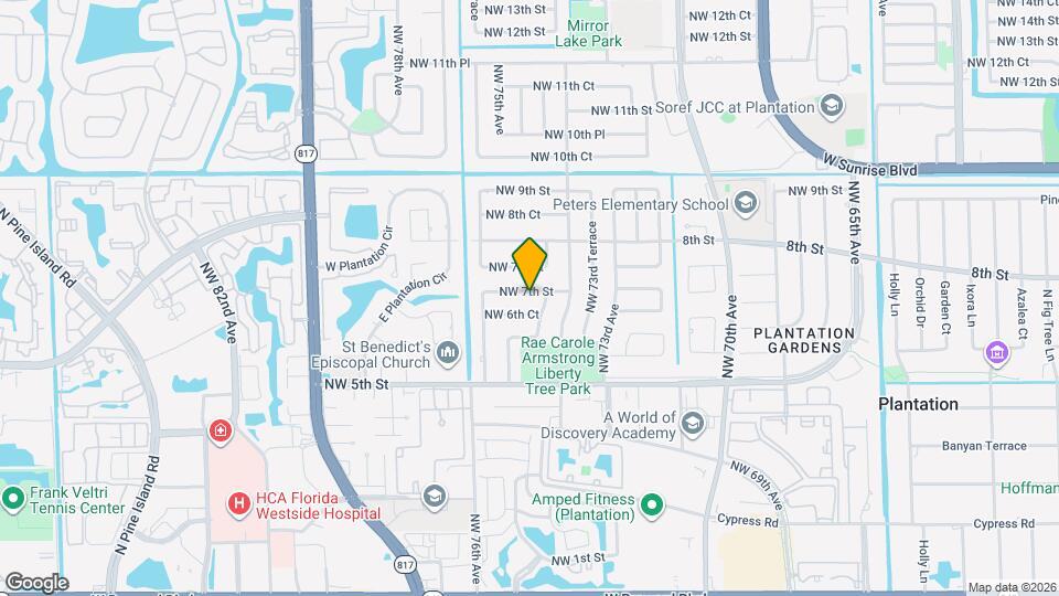 7460 NW 7th St Mapa y Detalles de la Ubicación