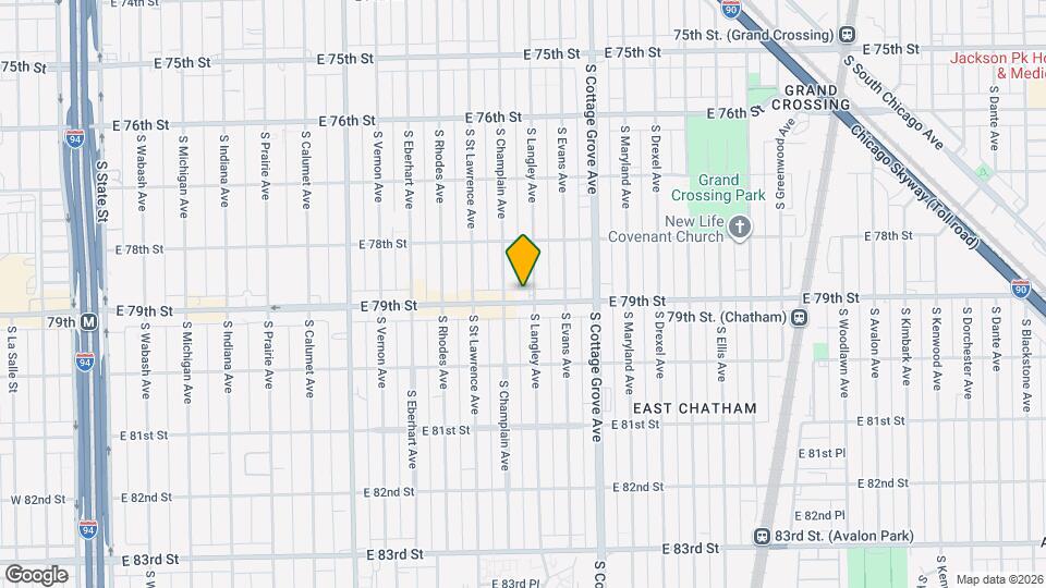 650 E 79th St, Unit 1 Map and Location Details