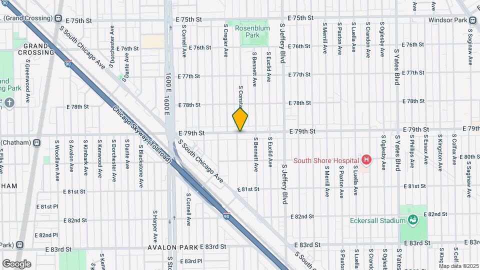 1825 E 79th St Map and Location Details