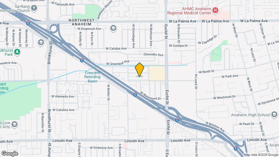 1800 W Glencrest Ave Mapa y Detalles de la Ubicación