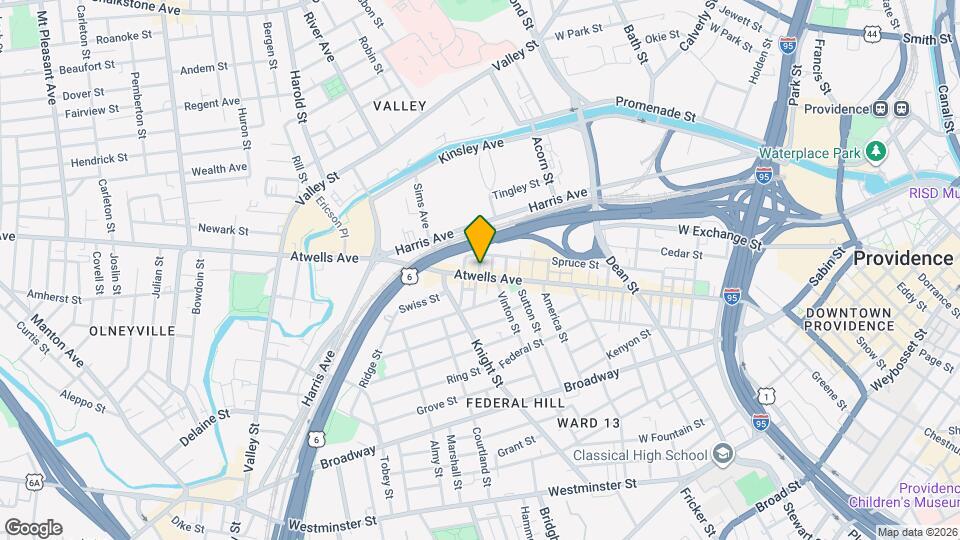 408 Atwells Ave, Unit 3 Map and Location Details