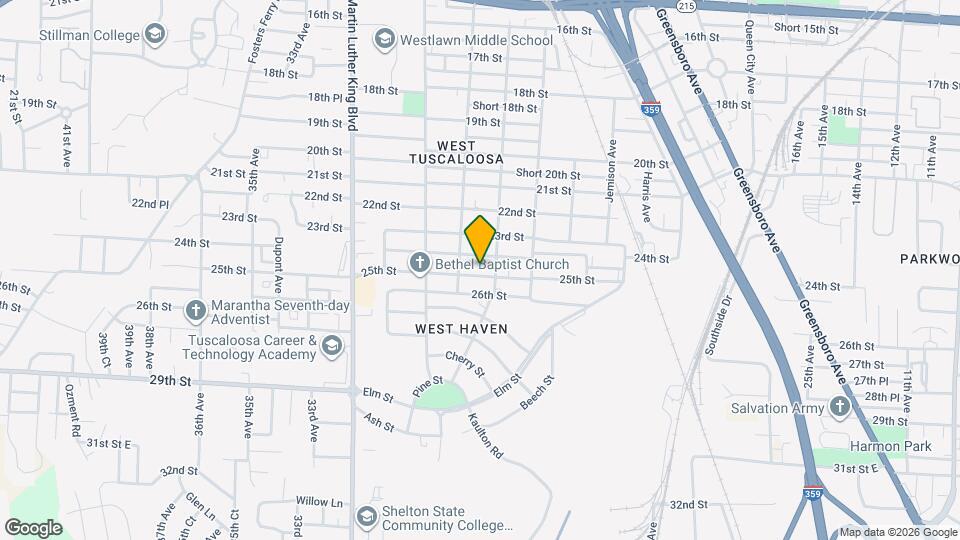 2812 25th St Map and Location Details