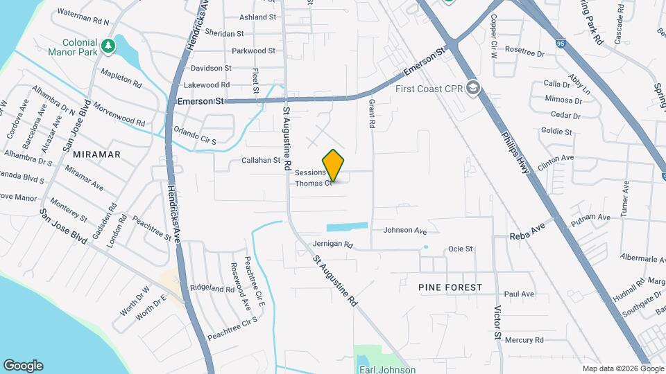 2140 Thomas Ct Map and Location Details