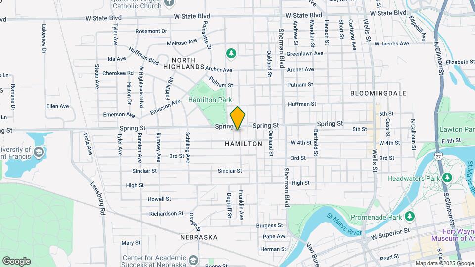 1515 Franklin Ave Map and Location Details