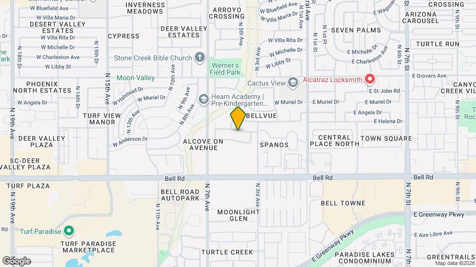 401 w campo bello dr Map and Location Details