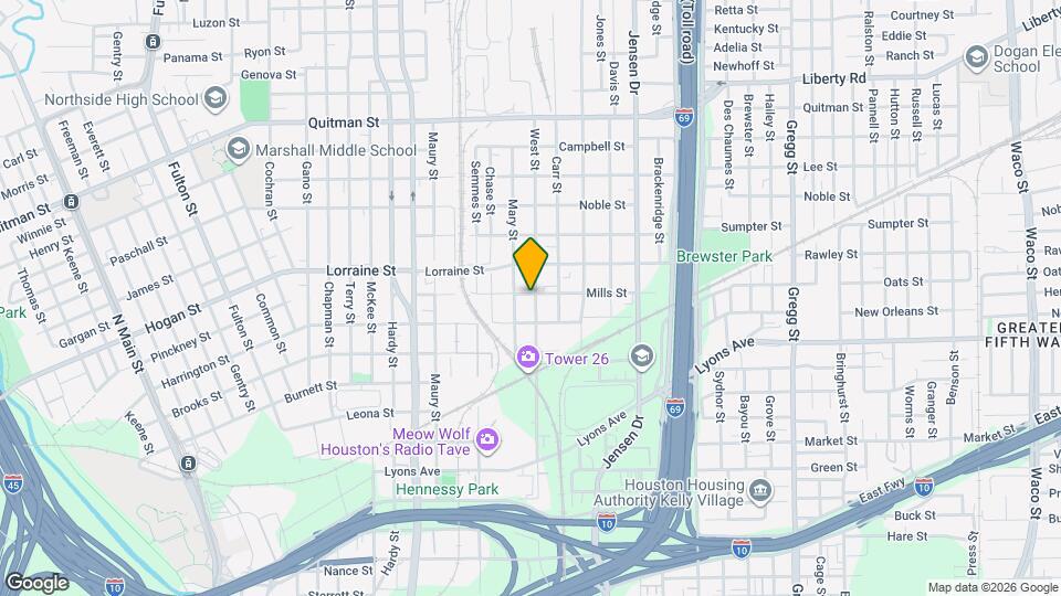 2318 Mills St Mapa y Detalles de la Ubicación