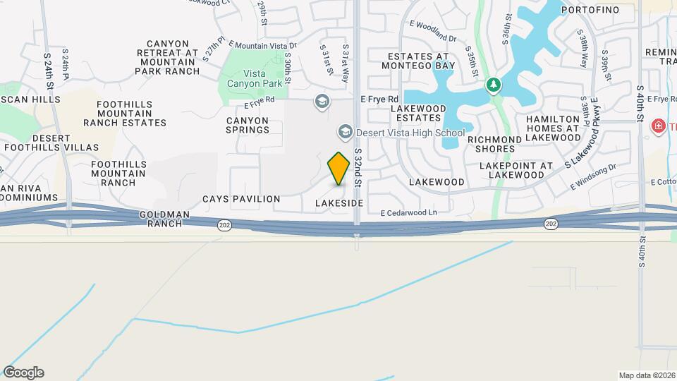 3125 E Cottonwood Ln Map and Location Details