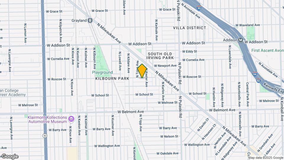 4215 W Roscoe St Map and Location Details