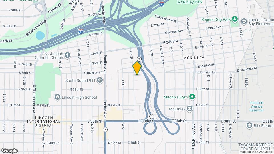 3571 E B St Map and Location Details