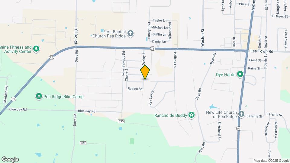 500 Oakley St Map and Location Details