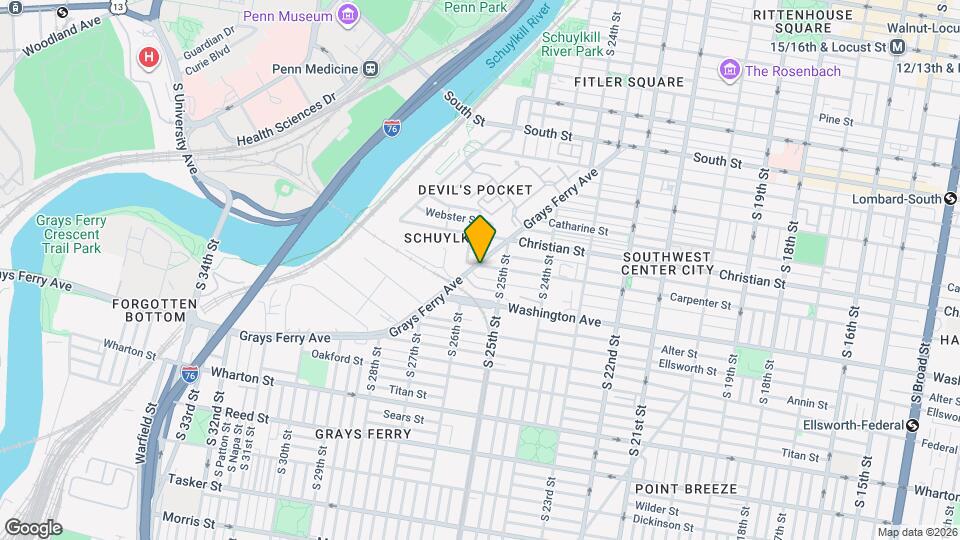 2539 Grays Ferry Ave, Unit 3 Map and Location Details