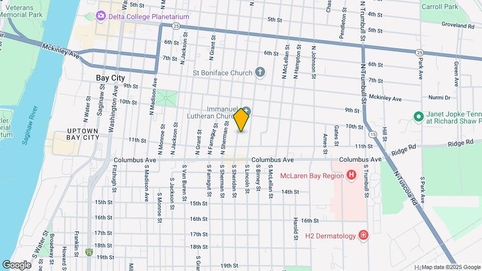 216 N Sheridan St, Unit #1 Mapa y Detalles de la Ubicación