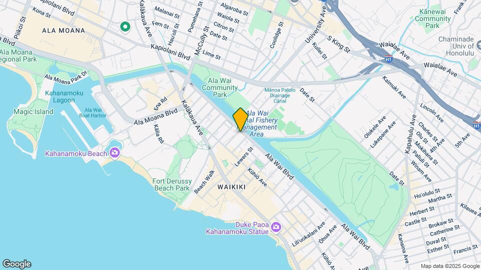 2121 Ala Wai Blvd Mapa y Detalles de la Ubicación