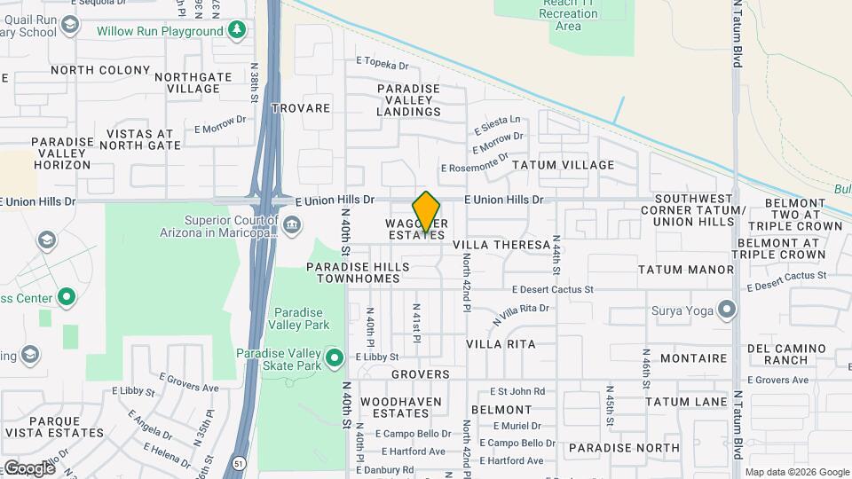 4138 E Bluefield Ave Mapa y Detalles de la Ubicación