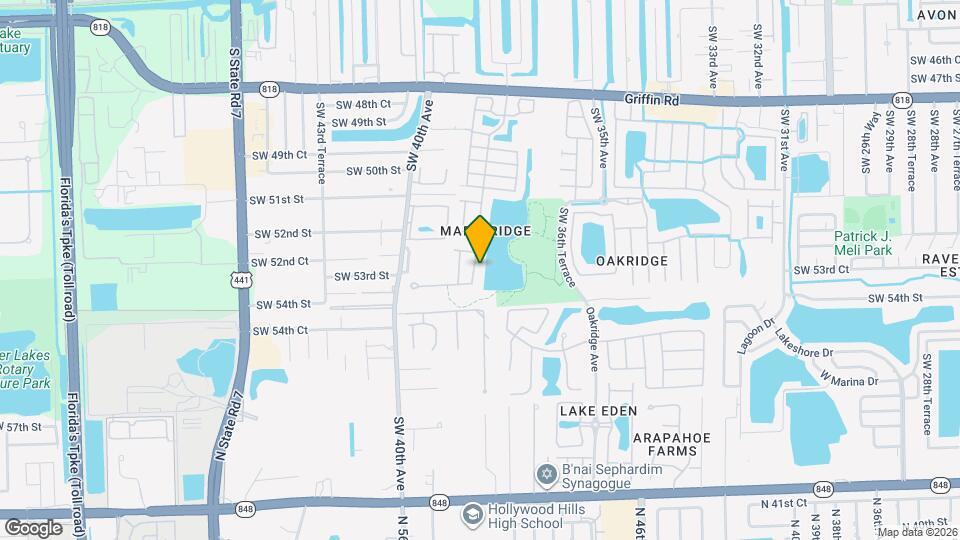 5363 SW 38th Ave Map and Location Details