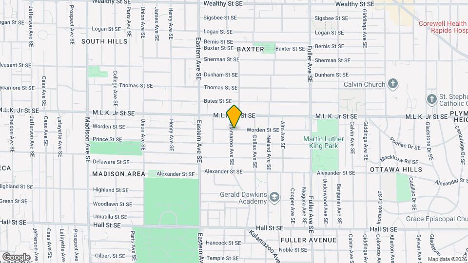 840 Kalamazoo Ave SE Map and Location Details