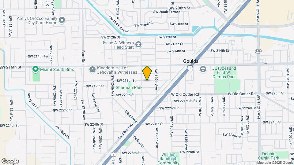 12100 SW 218th St Map and Location Details