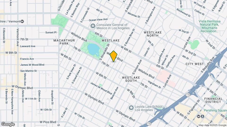 MacArthur Park Metro Apartments Map and Location Details