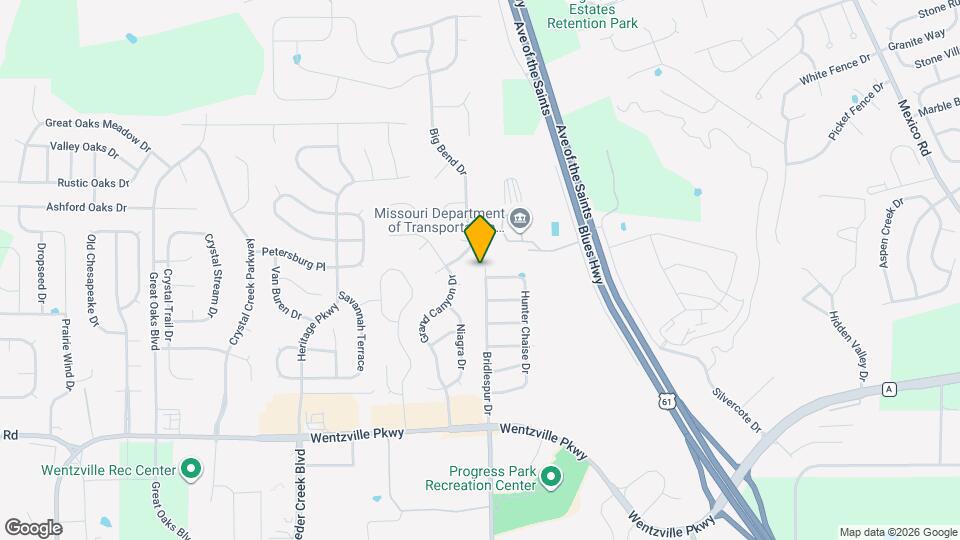 1709 Bridlespur Dr Map and Location Details