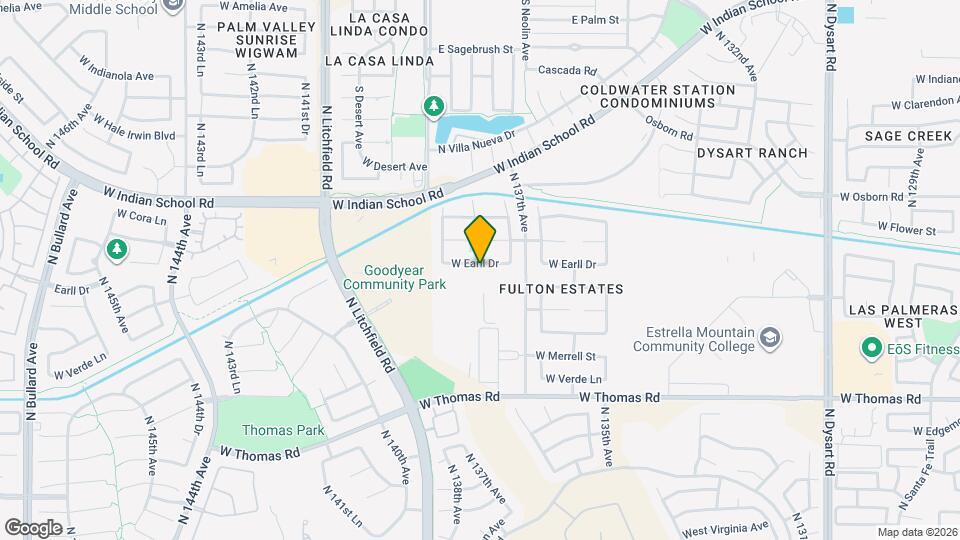 13779 W Earll Dr Map and Location Details