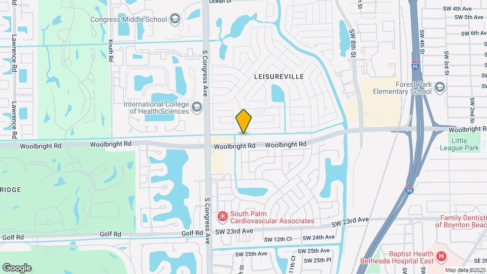 2181 W Woolbright Rd, Unit N205 Map and Location Details