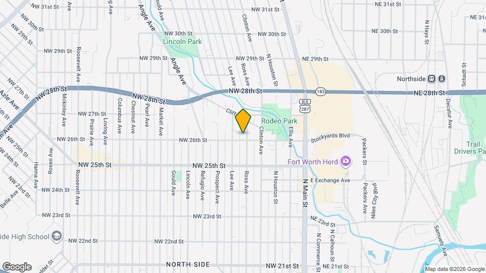 2603 Ross Ave Map and Location Details