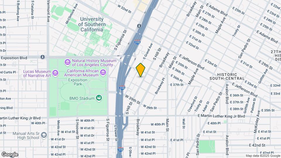 3751 S Hill St Mapa y Detalles de la Ubicación