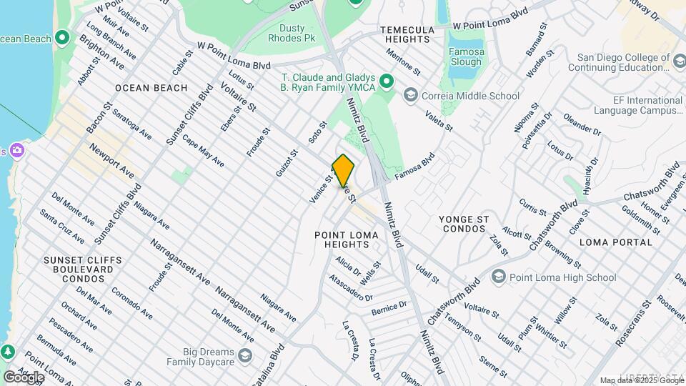 4231 Voltaire St Mapa y Detalles de la Ubicación