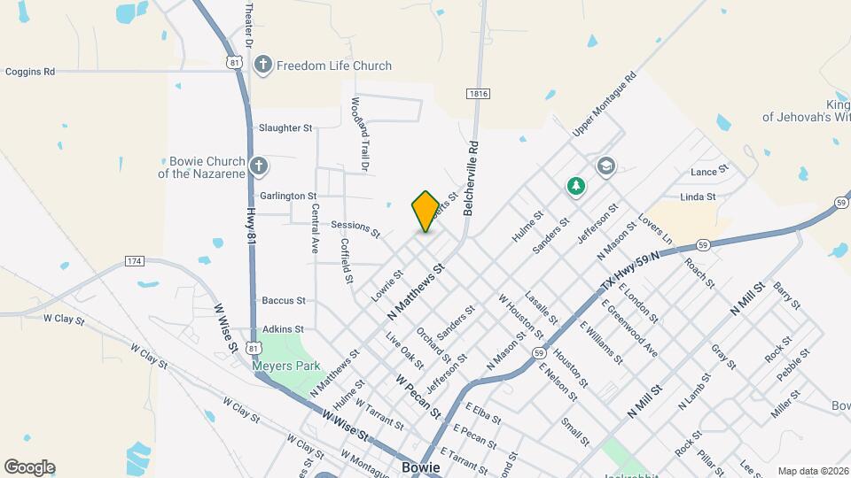 1002 Lowrie St Map and Location Details