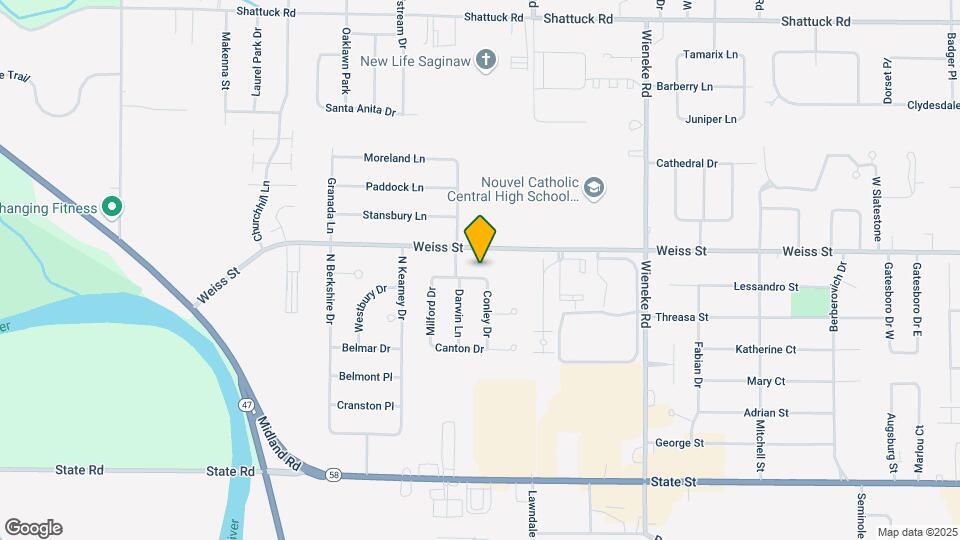 6114 Whitcomb Dr Map and Location Details