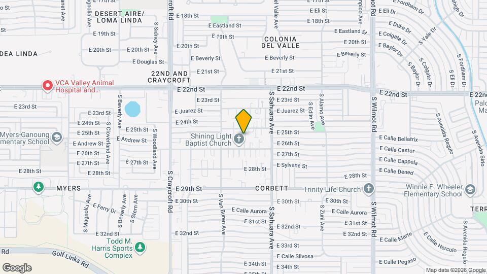 5774 E 24th St Map and Location Details