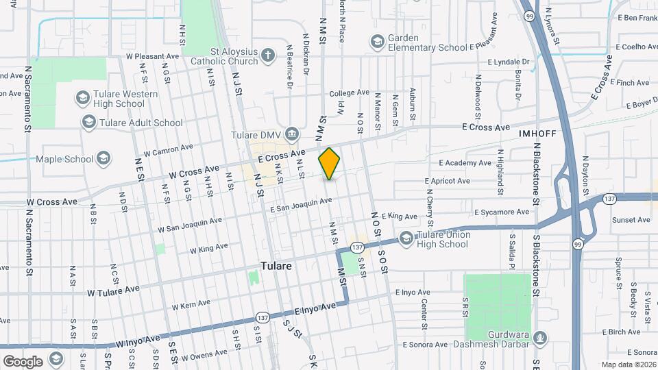 344 N M St Map and Location Details