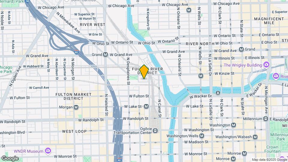 555 W Kinzie St Map and Location Details
