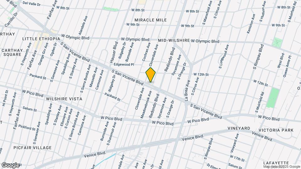 5257 S San Vicente Blvd Map and Location Details