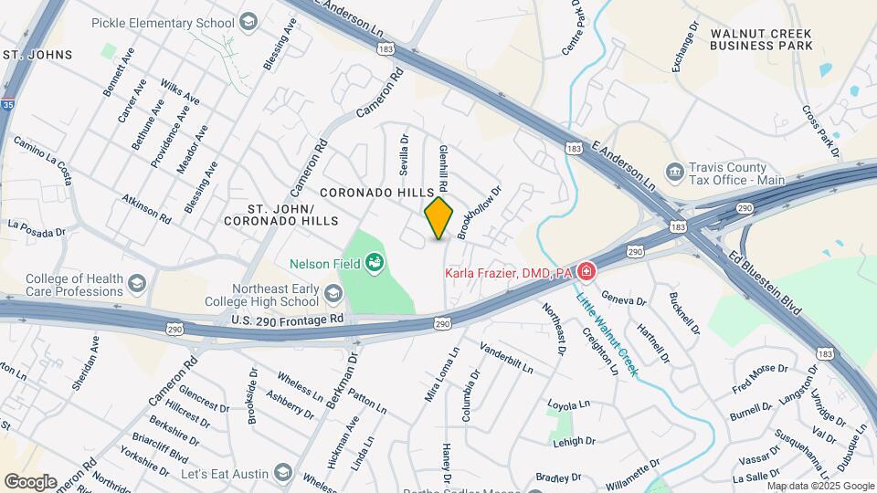 7206 Creekside Dr Mapa y Detalles de la Ubicación
