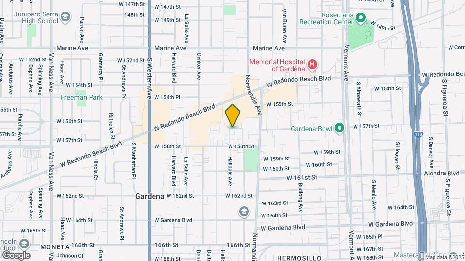 15702 Halldale Ave, Unit A Map and Location Details
