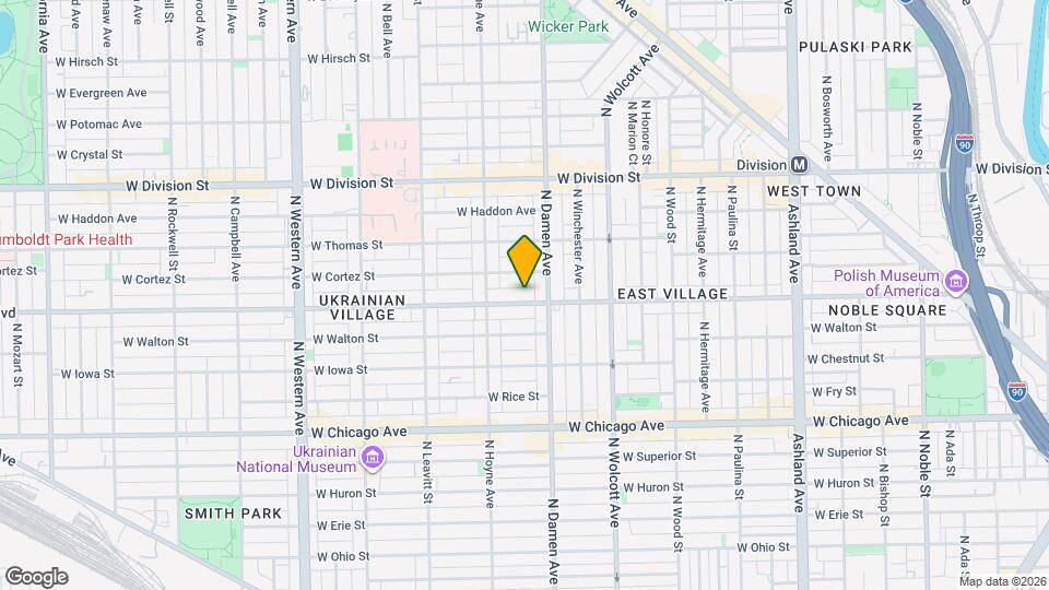 2022 W Augusta Blvd, Unit 3 Mapa y Detalles de la Ubicación
