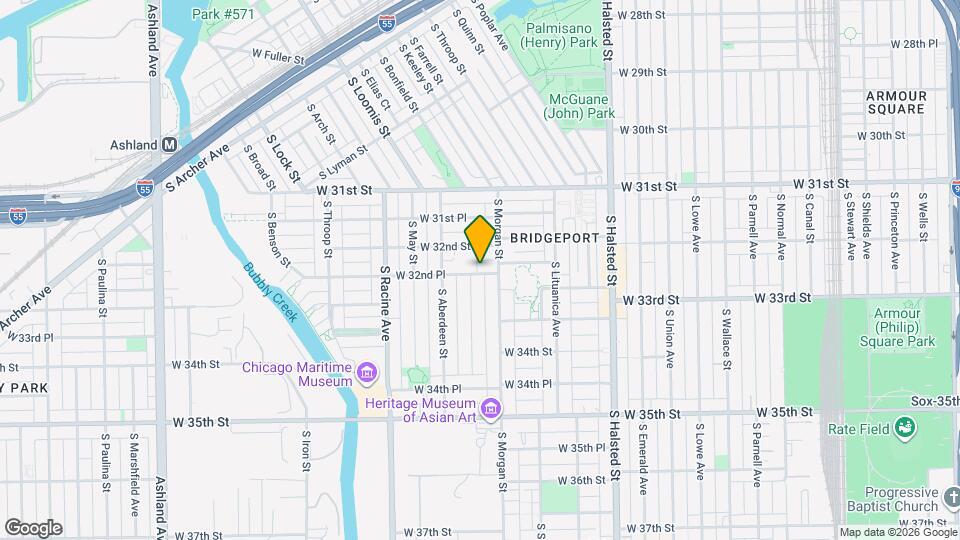 1018 W 32nd Pl, Unit 2nd floor front unit Map and Location Details