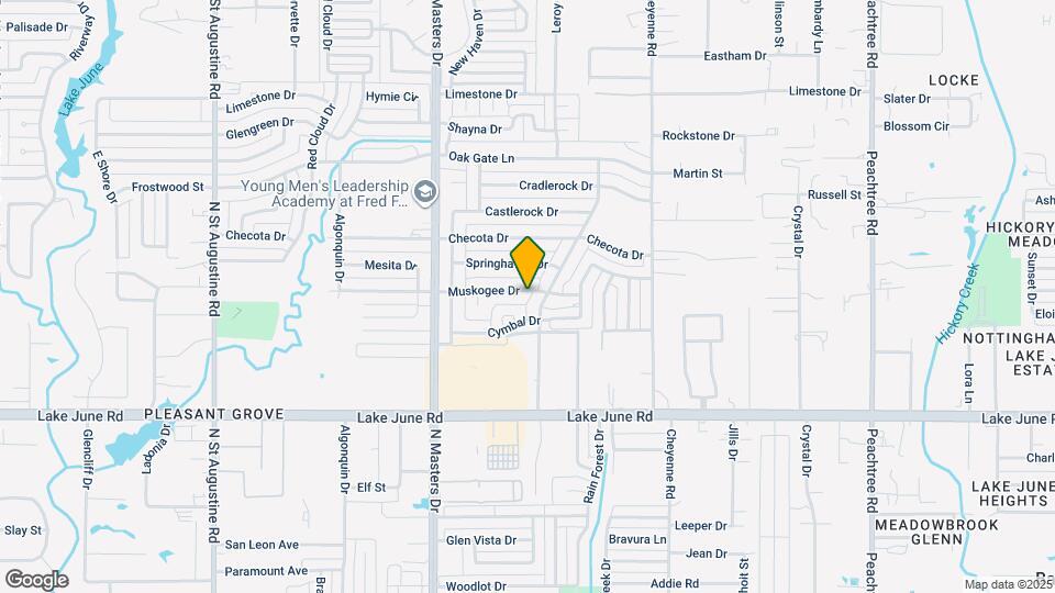 10424 Muskogee Dr Map and Location Details