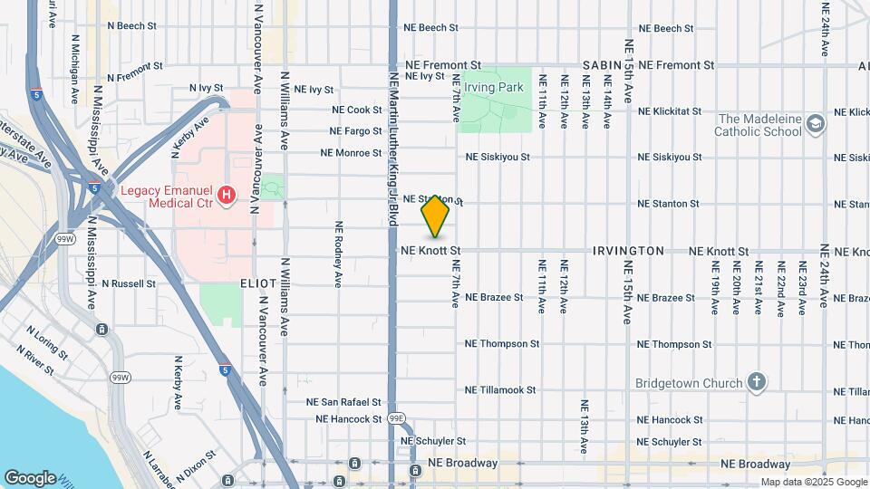 547 NE Knott St Map and Location Details