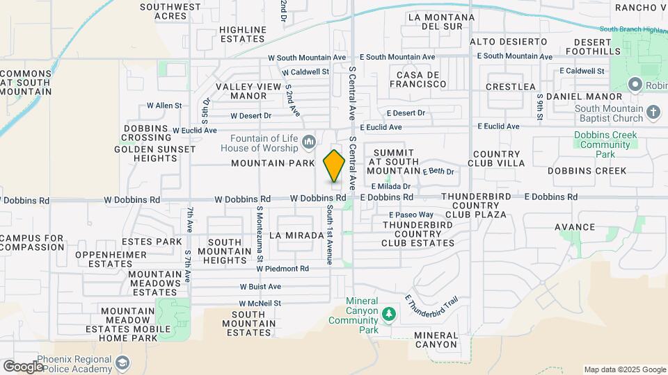 South Mountain Lofts Mapa y Detalles de la Ubicación
