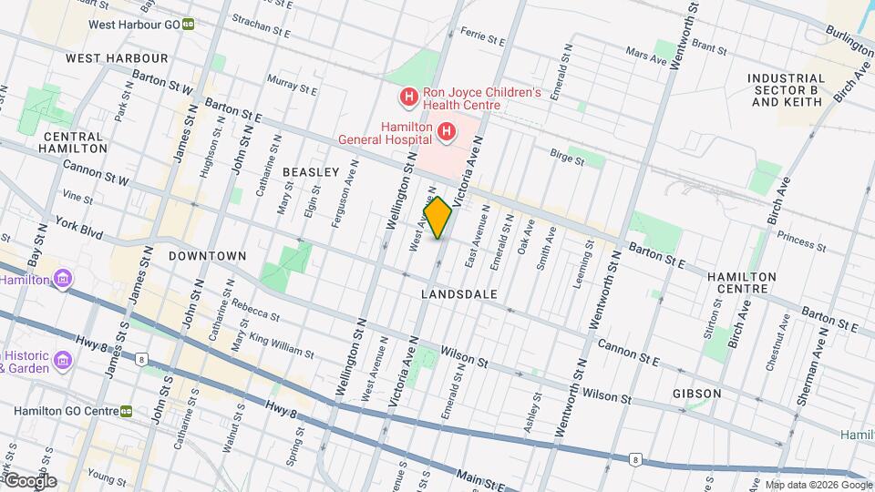 201 Victoria Ave N Map and Location Details