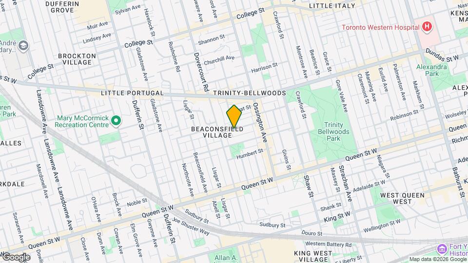 61 Foxley St Map and Location Details